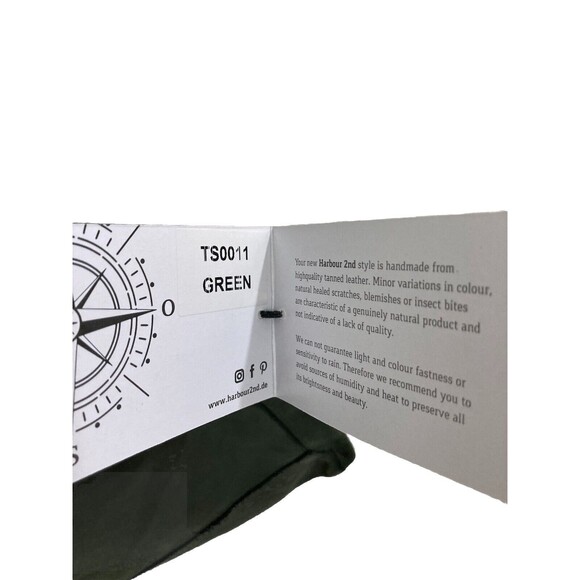 Harbour 2nd Minna Handbag Anchor Collection Forest Green Leather Crossbody NWT - Picture 5 of 13